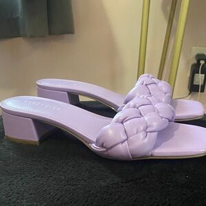 Purple Braided Women's Heels